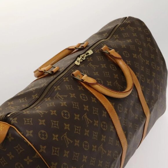 LOUIS VUITTON Monogram Keepall Bandouliere 55 Boston Bag M41414 LV Auth 119520 - Picture 10 of 16